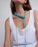 Light Blue Guardian Snake Necklace